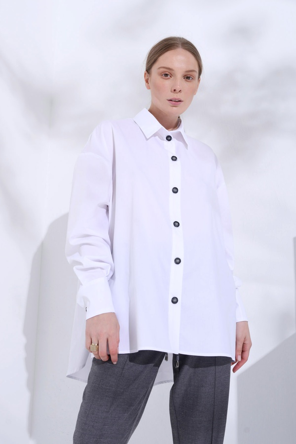 Рубашка Oversize, белая