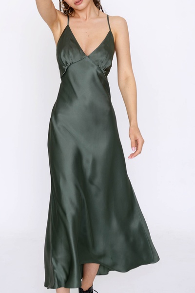 Платье Chantal, зеленое