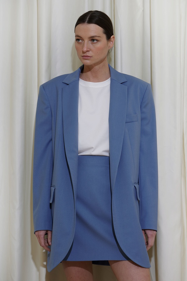 Костюм Jane с юбкой, голубой