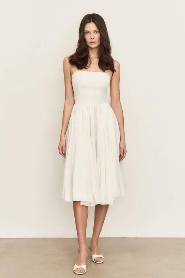 Платье Сара, молочное